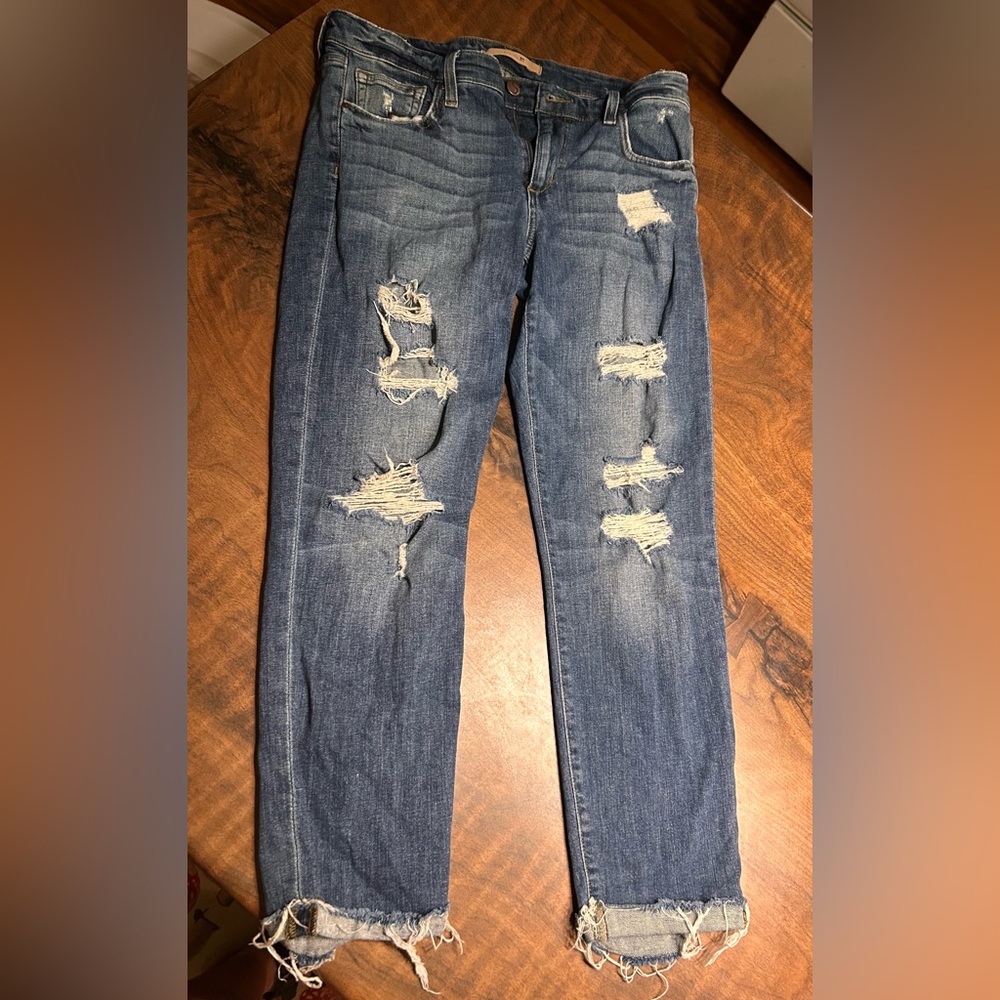 Joe’s Distressed Boyfriend Slim Crop Women’s Jeans